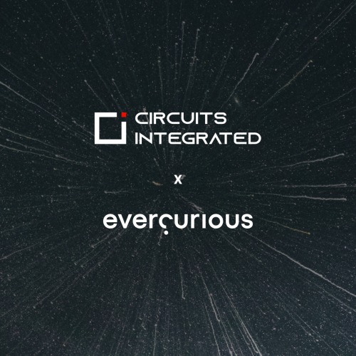 Circuits Integrated and Evercurious VC logos on starry background