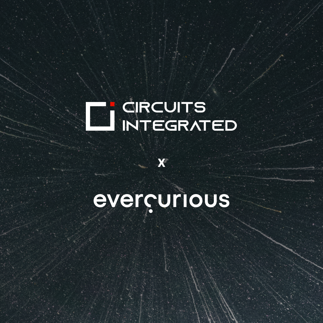 Circuits Integrated and Evercurious VC logos on starry background